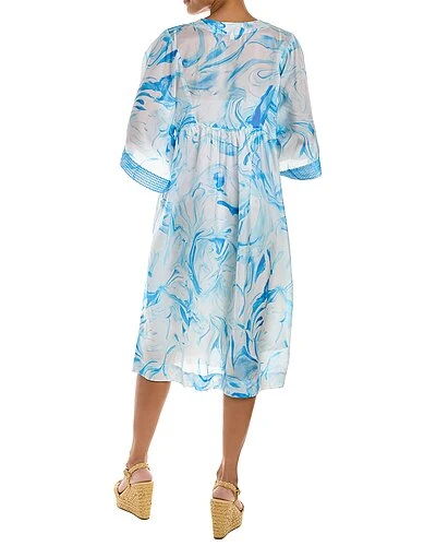 Johnny Was Marble Ocean Silk Kimono Dress Women - Image 2