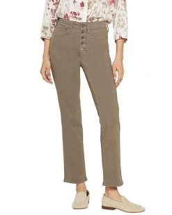 NYDJ The High Ripe Olive Straight Leg Jean Women