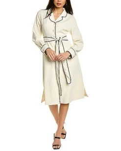Gracia Piped Shirtdress Women