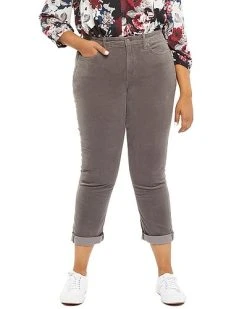 NYDJ Plus Margot Volcanic Glass Girlfriend Jean Women