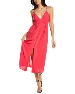 Ba&sh Empire Waist Midi Dress Women