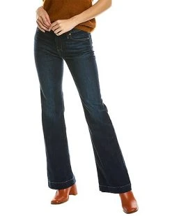 7 For All Mankind Tailorless Dojo Aspen Dark Indigo Kick Flare Jean Women