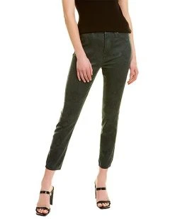 7 For All Mankind High-Waist Skinny Green Python Print Ankle Cut Jean Women