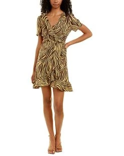 Traffic People Ruffle Wrap Dress Women