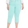 NYDJ PlusHr Thigh Shaper Straight Crop Jean Women