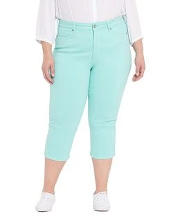 NYDJ PlusHr Thigh Shaper Straight Crop Jean Women