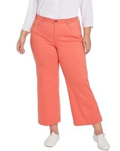 NYDJ Plus Teresa Wide Leg Ankle Jean Women