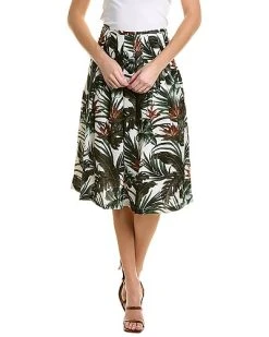 Samantha Sung Zelda Linen Skirt Women