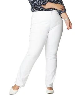 NYDJ Plus Pull On Straight Jean Women