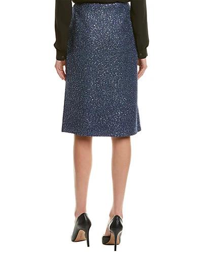 St. John Equin Wool-Blend Pencil Skirt Women - Image 2