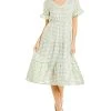 To My Lovers Gingham Midi Dress Women