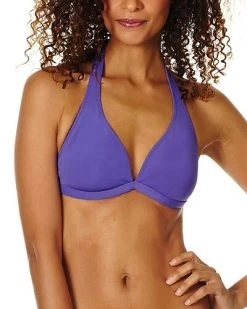 Vilebrequin Solid Water Halter Neck Swim Top Women