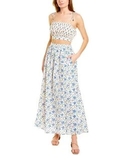 Ash & Eden 2pc Samba Skirt & Top Set Women