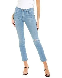 Hudson Jeans Talie Suzette Mid-Rise Slim Boyfriend Crop Jean Women