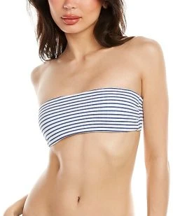 Splendid Double Dutch Reversible Bandeau Bikini Top Women