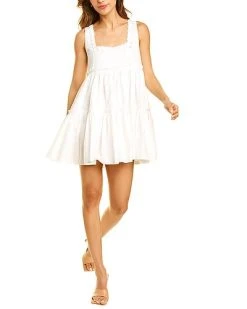 Beulah Laced Trim Mini Dress Women