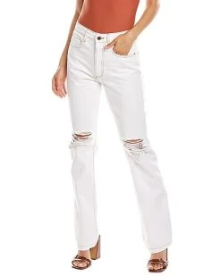 WeWoreWhat Icon Classic White Stretch Twill Jean Women