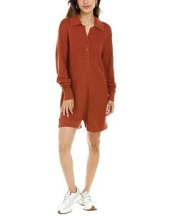 WeWoreWhat Half Button Boxy Romper Women
