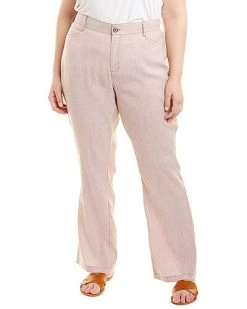 NYDJ Plus The Linen-Blend Trouser Women