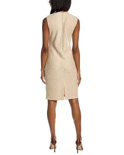 St. John Tonal Textured Wool-Blend Dress Women - Image 2