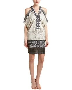 Hale Bob Cold-Shoulder Shift Dress Women