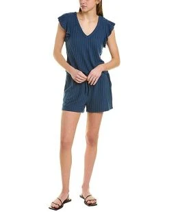 Chaser Poor Boy Rib Romper Women