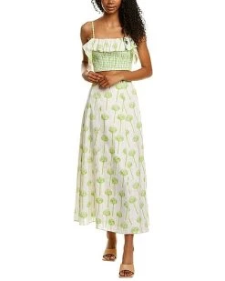 Ash & Eden 2pc Roja Wrap Skirt & Top Set Women