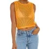 WeWoreWhat Crochet Ruched Crop Top Women