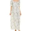 Celina Moon Smocked Maxi Dress Women