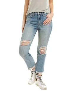 7 For All Mankind Seamed 50/50 Straight Jean Women