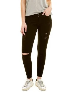 7 For All Mankind B(air) Briar Black Ankle Skinny Jean Women