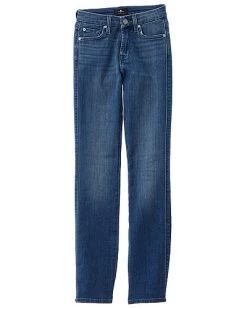 7 For All Mankind Kimmie Shoreline Drive Form Fitted Straight Jean Women