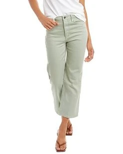 JOE'S Jeans Gloss Green High-Rise Wide Leg Jean Women