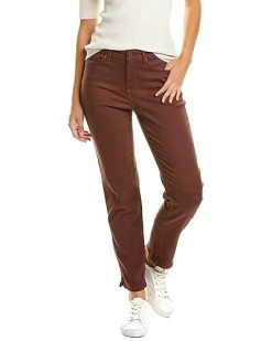 Curves 360 By NYDJ Deep Currant Slim Straight Ankle Jean Women