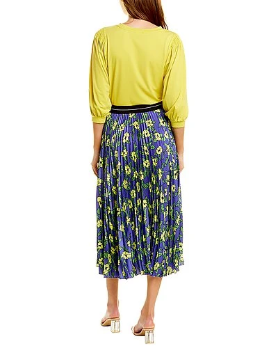 Beulah Pleated A-Line Dress Women - Image 2