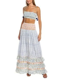 Ash & Eden Swara Top & Skirt Set Women