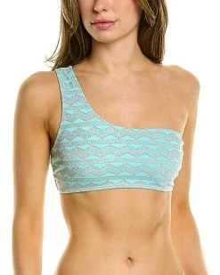 Solid & Striped The Desi One-Shoulder Bikini Top Women