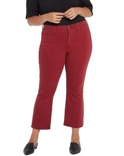 NYDJ Plus Fiona Boysenberry Reactive Slim Flare Jean Women