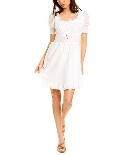To My Lovers Swiss Dot Mini Dress Women