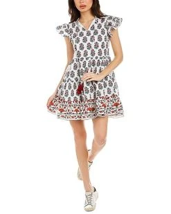 Celina Moon Frill Tiered Mini Dress Women