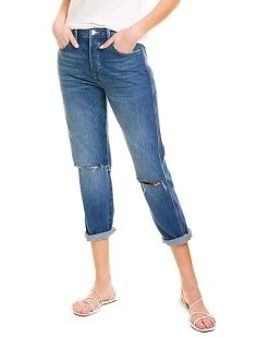 FRAME DENIM Le Original Kessler Rips High-Rise Straight Fit Jean Women
