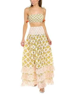 Ash & Eden Swara Top & Skirt Set Women