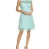 Elie Tahari Lace Insert A-Line Dress Women