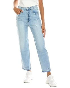 Hudson Jeans Kass Under The Sea High-Rise Straight Ankle Jean Women
