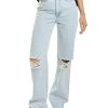 WeWoreWhat Dad Super Blue High-Rise Straight Jean Women