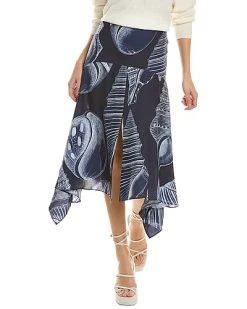 STELLA MCCARTNEY Ariah Silk Midi Skirt Women