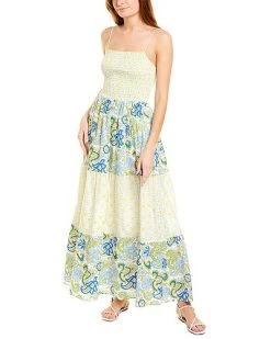 Ash & Eden Stuti Smocked Maxi Dress Women
