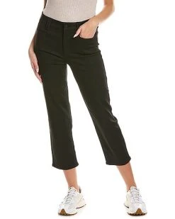 NYDJ High-Rise Thigh Shaper Black Rinse Straight Ankle Jean Women