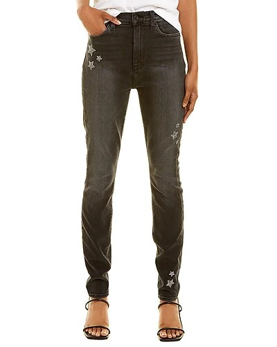 7 For All Mankind E Star Embroidered Skinny Leg Jean Women
