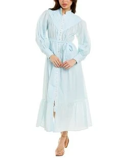 Beulah Long Sleeve Midi Dress Women